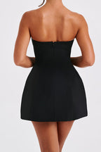 Asha Mini Dress - Black Flowering Girl