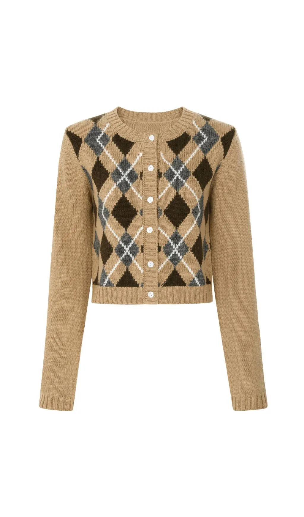 Jeffery Check Knit Cardigan Flowering Girl