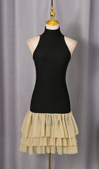 Jacarra Black Sleeveless Mini Dress Flowering Girl