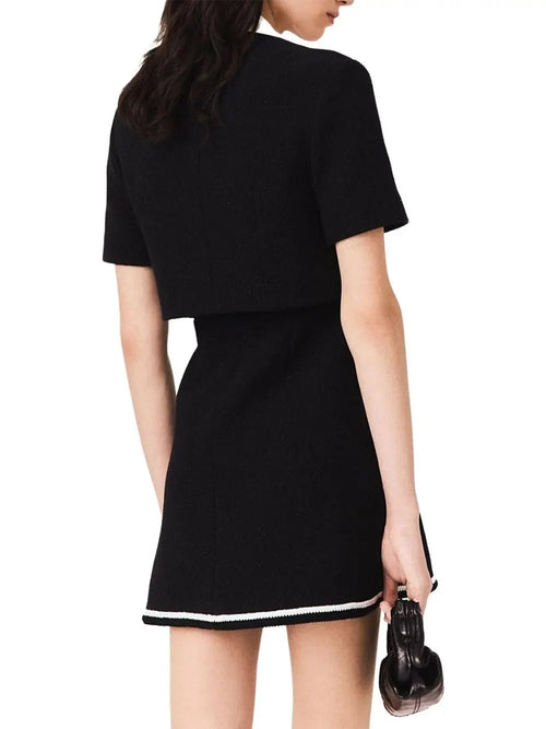 2 In 1 Tweed Dress Flowering Girl