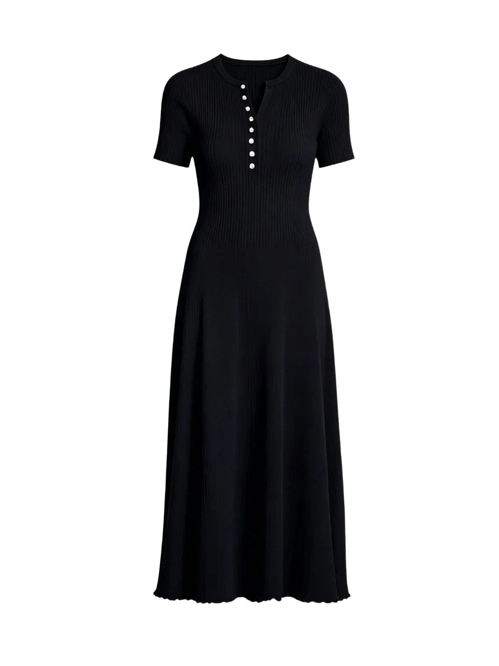 Makara Black Knit Midi Dress Flowering Girl