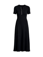 Makara Black Knit Midi Dress Flowering Girl