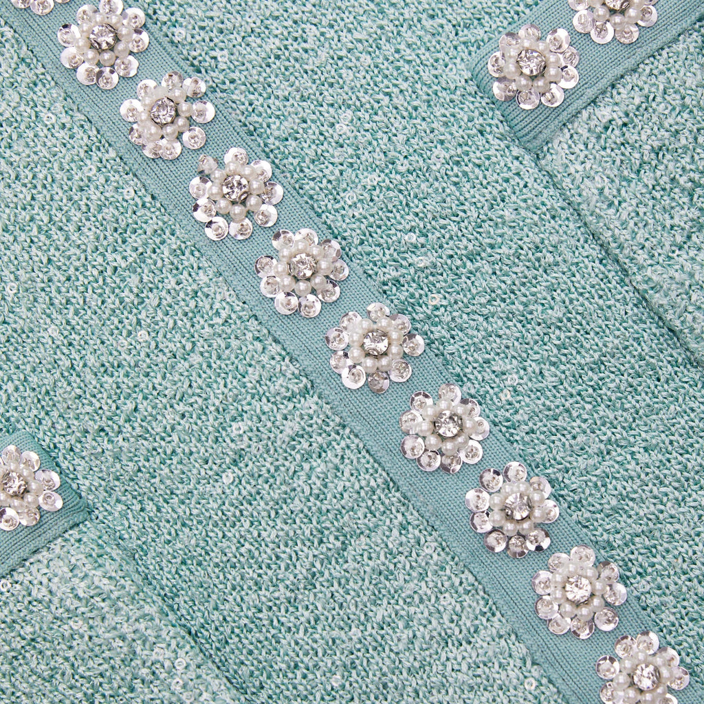 MINT SEQUIN KNIT CARDIGAN Flowering Girl