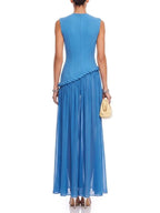 Sorexia Sleeveless Twisted Maxi Dress Flowering Girl