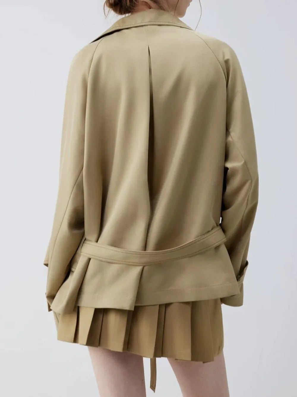 Malloren Khaki Jacket Flowering Girl