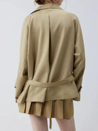 Malloren Khaki Jacket Flowering Girl