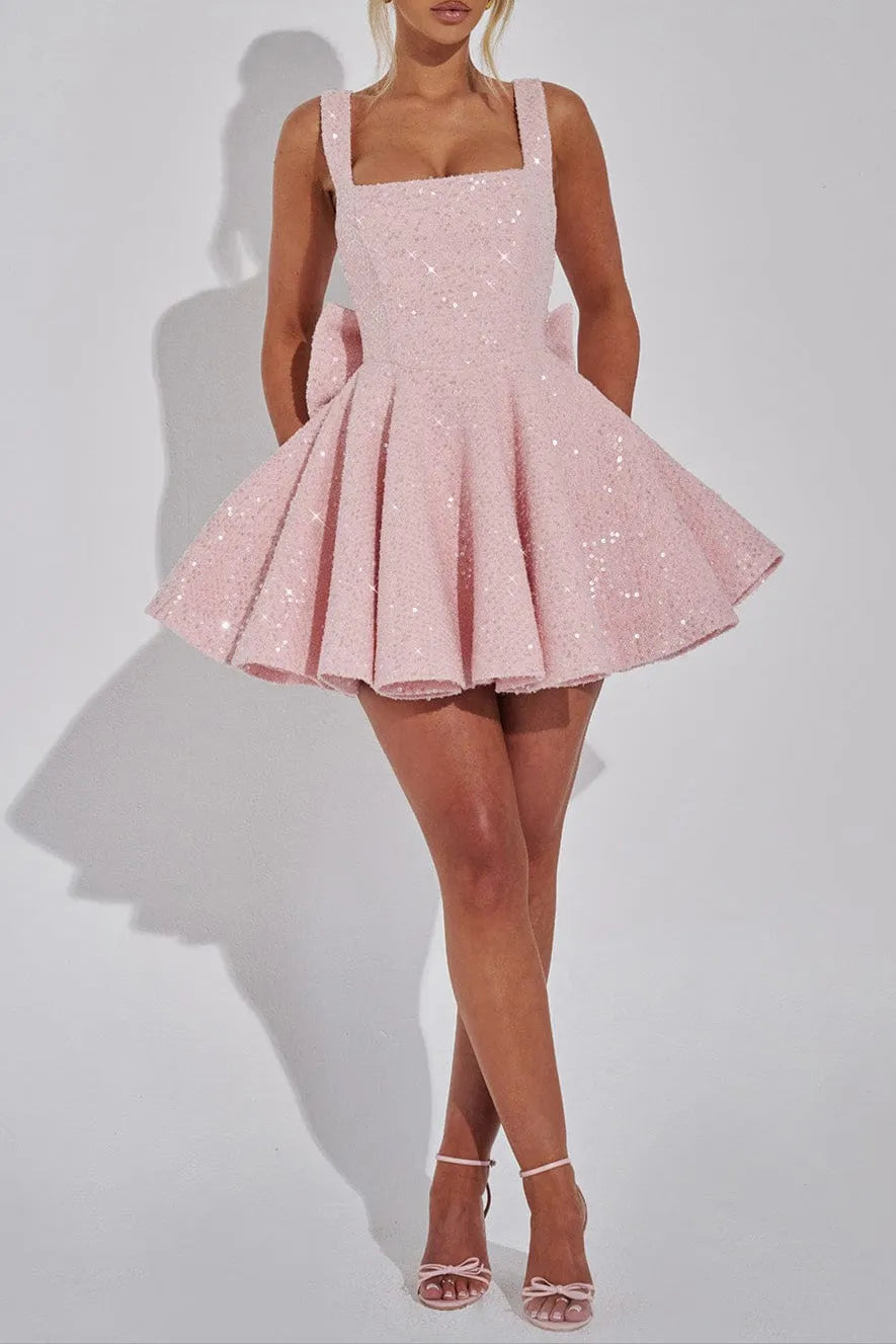 Dorothy Mini Dress - Blush Flowering Girl