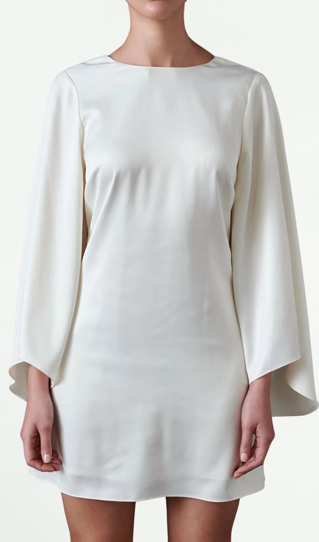 Bell-Sleeve Mini Dress Flowering Girl