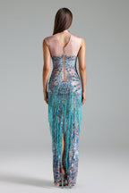Verza Diamond Setting Sleeveless Maxi Dress Flowering Girl