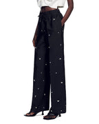 OVERSIZED EMBELLISHED TAFFETA PANTS Flowering Girl