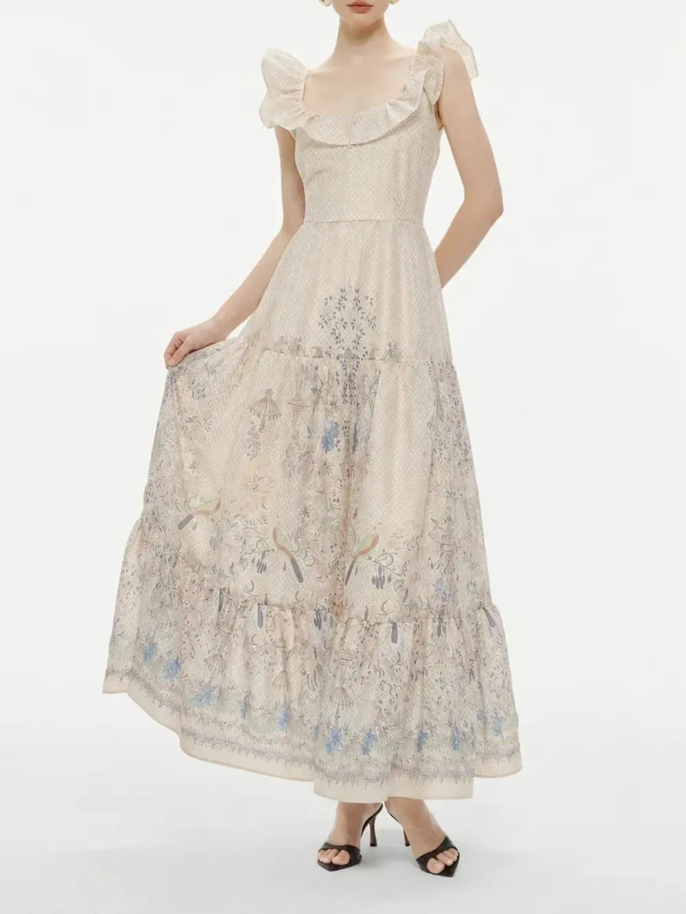 Maame Printed Maxi Dress Flowering Girl