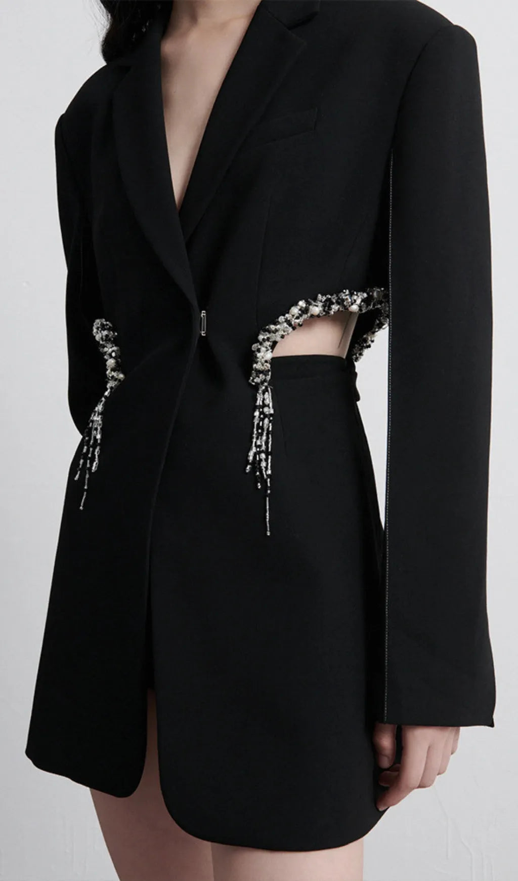 Brenna Diamond Cutout Mini Blazer Dress Flowering Girl