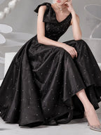 Miyuki Bow V-Neck Midi Dress Flowering Girl