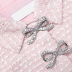 Gill Pink Boucle Midi Dress Flowering Girl