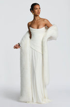 Patricia Maxi Dress - Ivory Flowering Girl