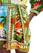 PARADISO PRINTED LINEN DRESS Flowering Girl