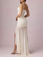 Maral White Corset Maxi Dress Flowering Girl