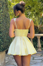 Antonella Mini Dress - Lemon Flowering Girl