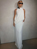 Mele White Embellished Two-Piece Set Flowering Girl