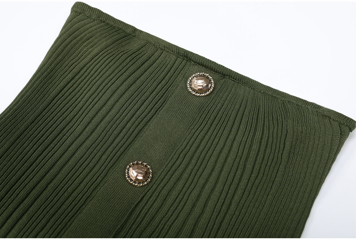 Karsen Strapless Knit Maxi Dress Flowering Girl