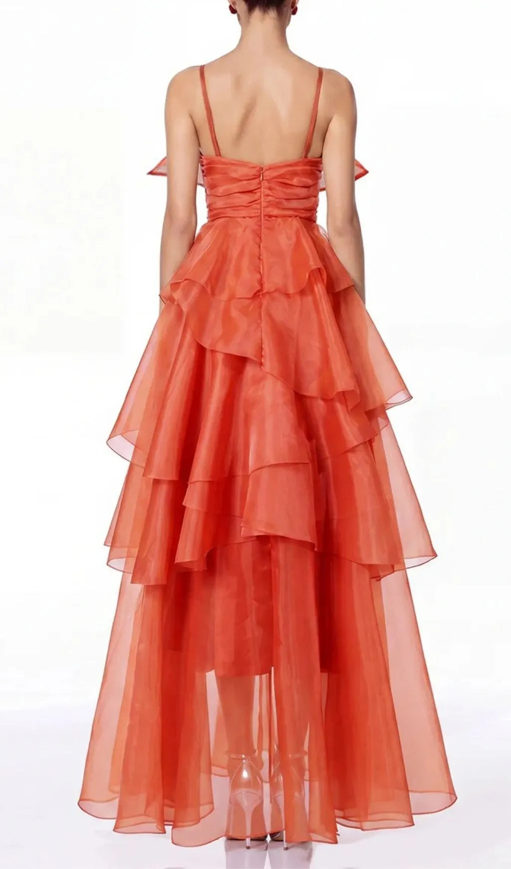 Varesa Spaghetti Ruffle Maxi Dress Flowering Girl