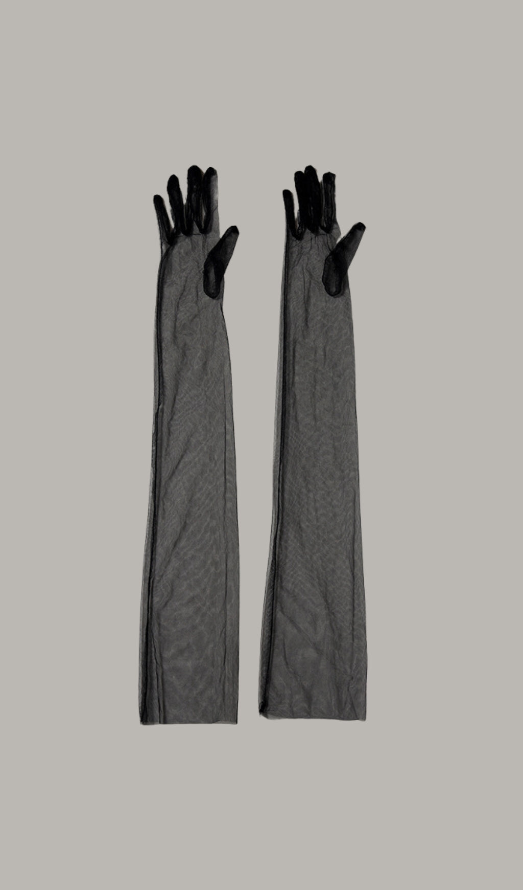 Black Mesh Gloves Flowering Girl