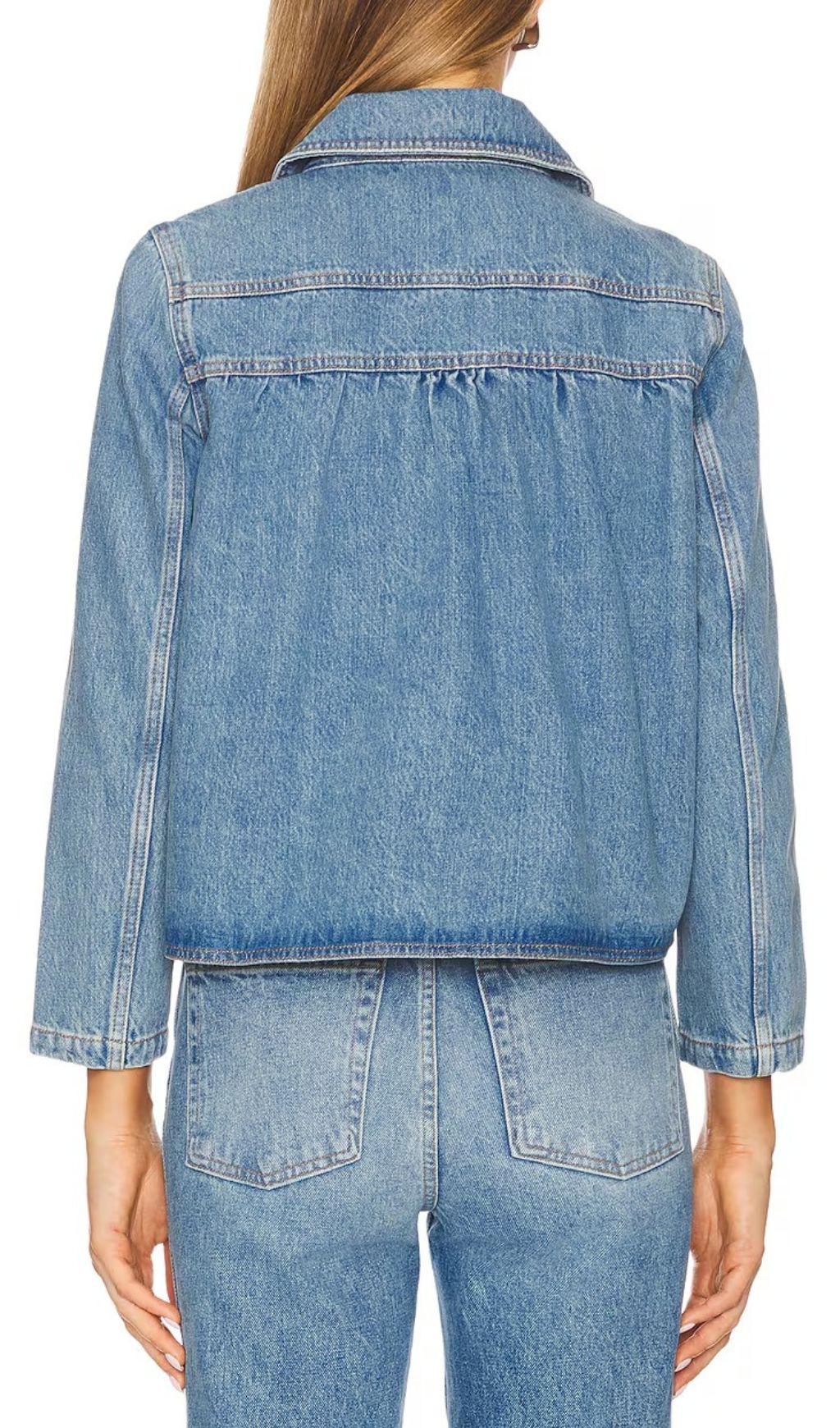 Harmoni Denim Jacket Flowering Girl