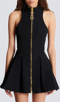Idola Black Sleeveless Mini Dress Flowering Girl