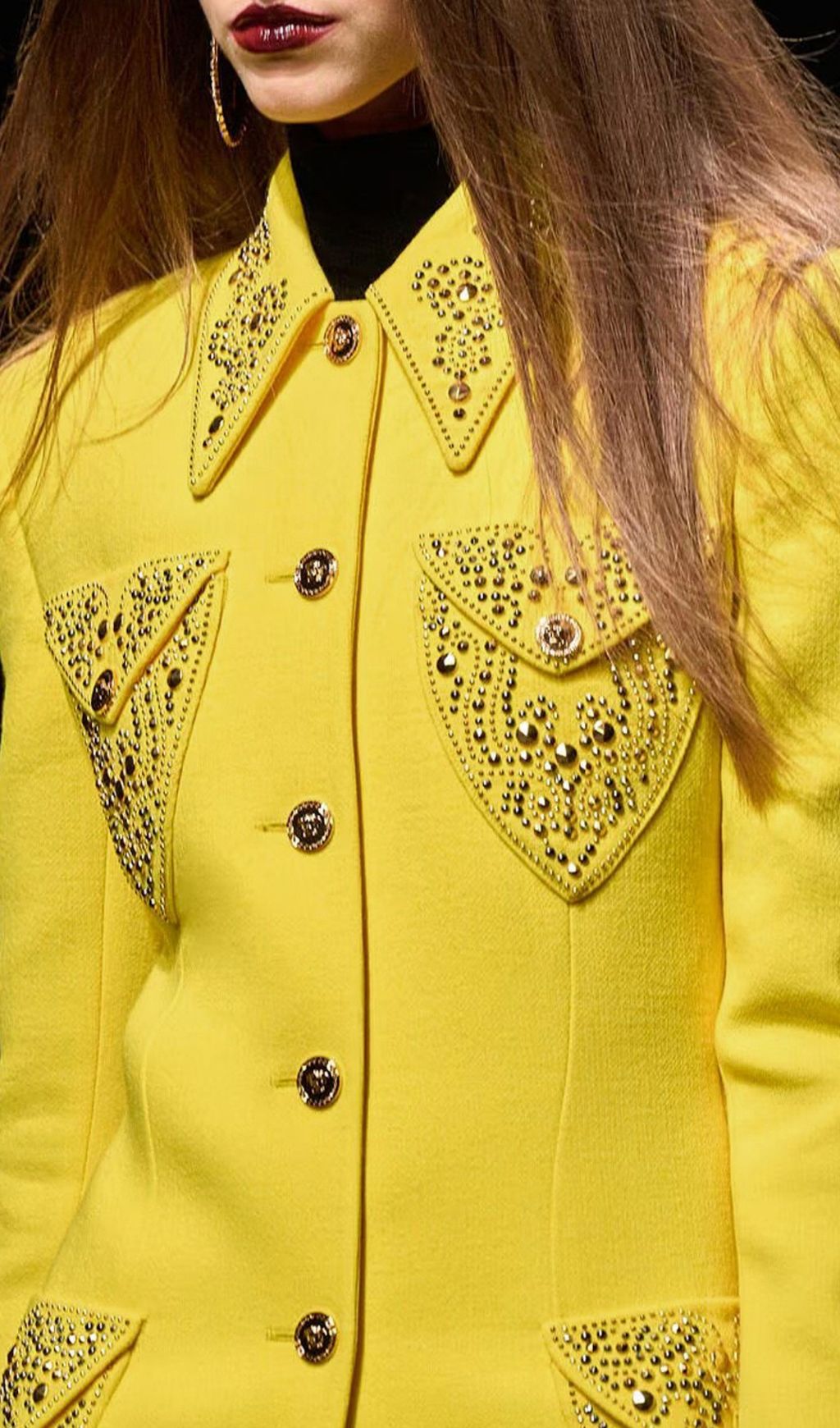 Howie Yellow Embellished Blazer Flowering Girl