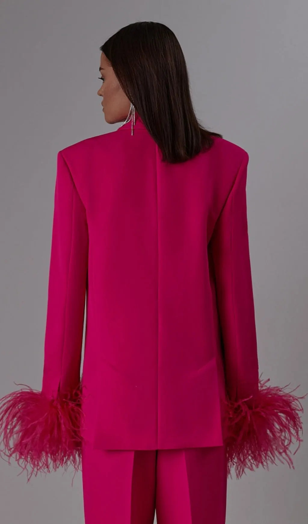 Aniek Feather Blazer Two-Piece Set Flowering Girl