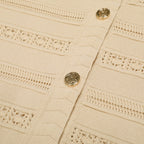 Kinsey Beige Knit Cardigan & Dress Set Flowering Girl