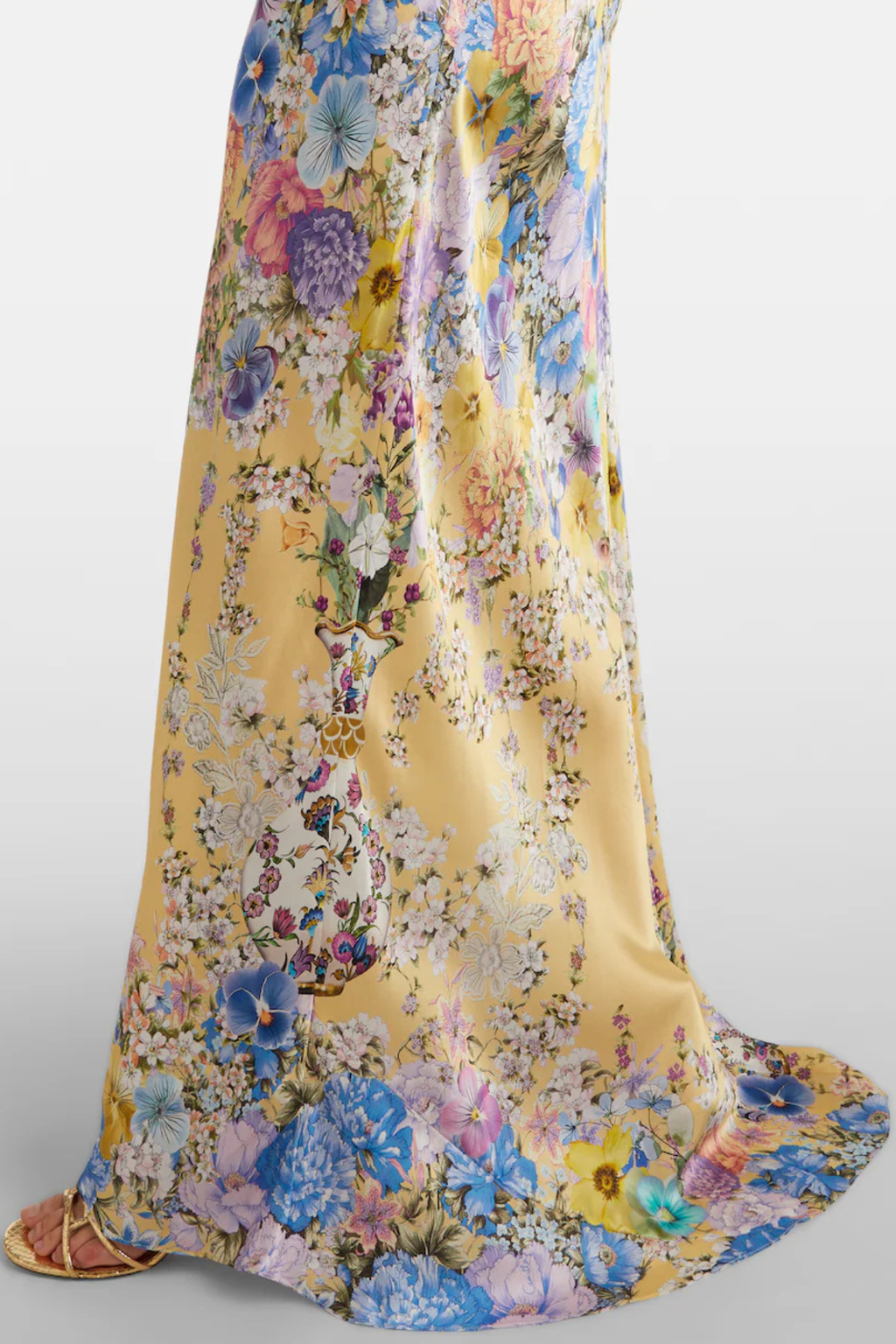 Aether Floral Ruffle Print Maxi Dress Flowering Girl
