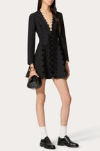 Cambria Bow Scalloped Mini Dress Flowering Girl