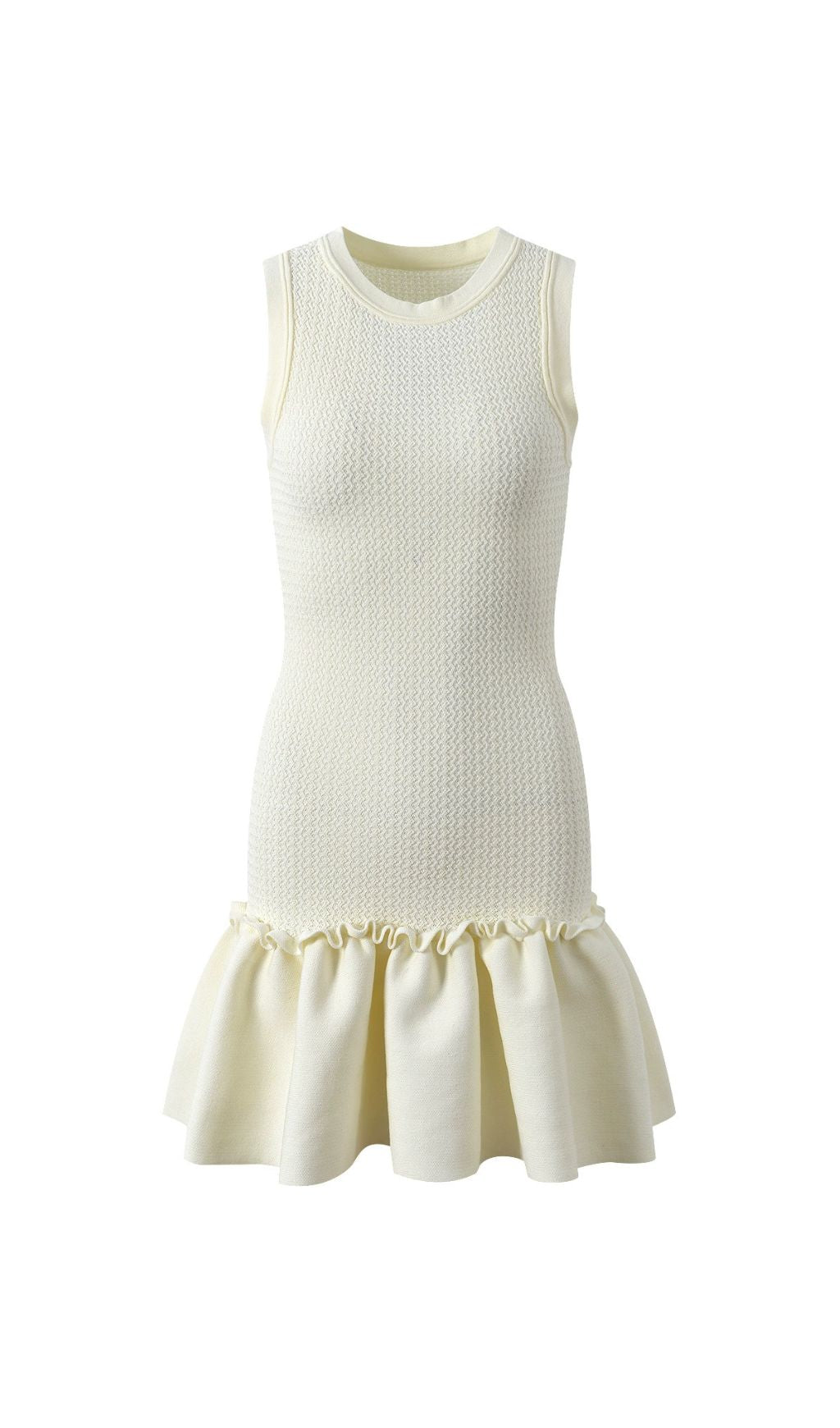 Short Knit Dress Flowering Girl