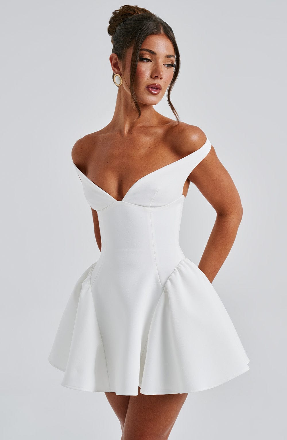 Marla Mini Dress - Ivory Flowering Girl