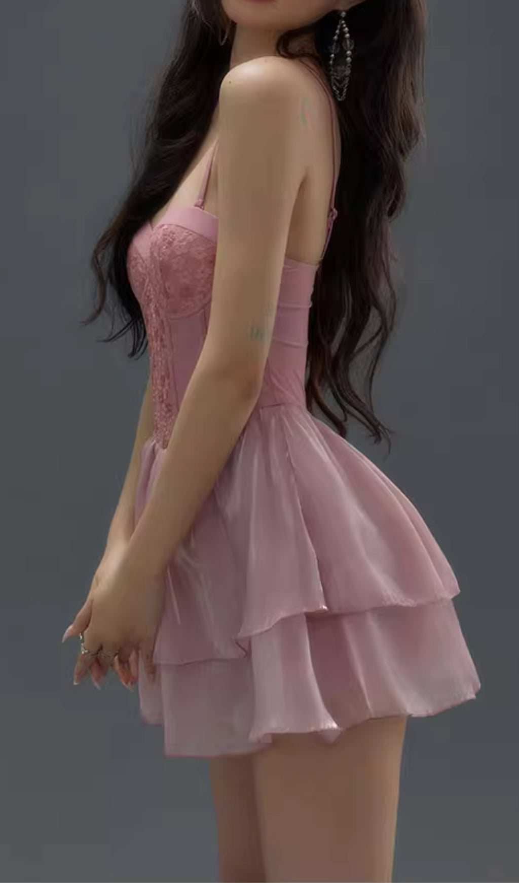 Danika Pink Floral Dress Swimsuit Flowering Girl
