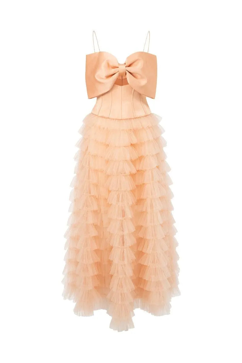 CLARA TAFFETA AND TULLE DRESS Flowering Girl