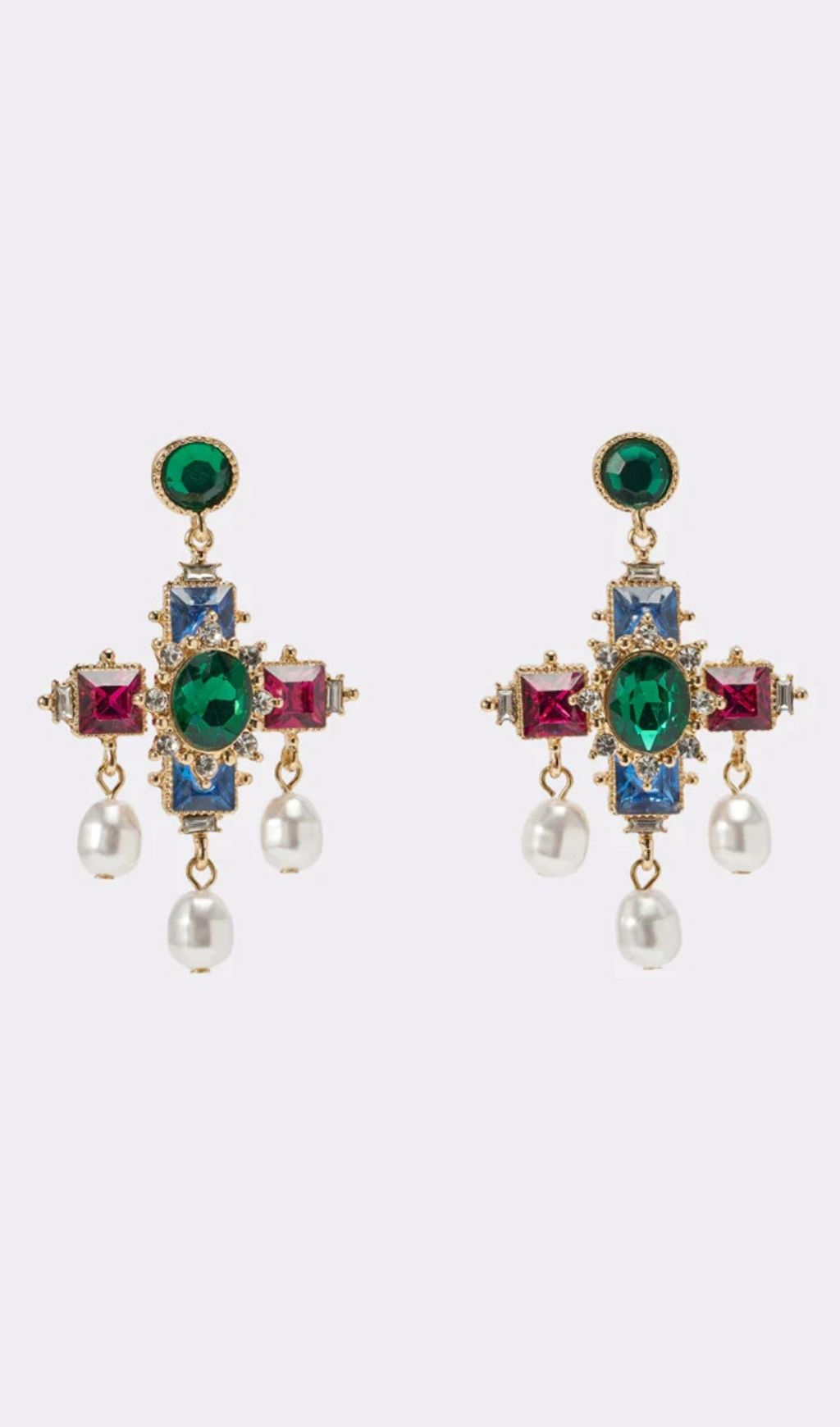Kairos Cross Earrings Flowering Girl