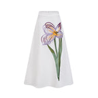 Flower Print set in white Flowering Girl