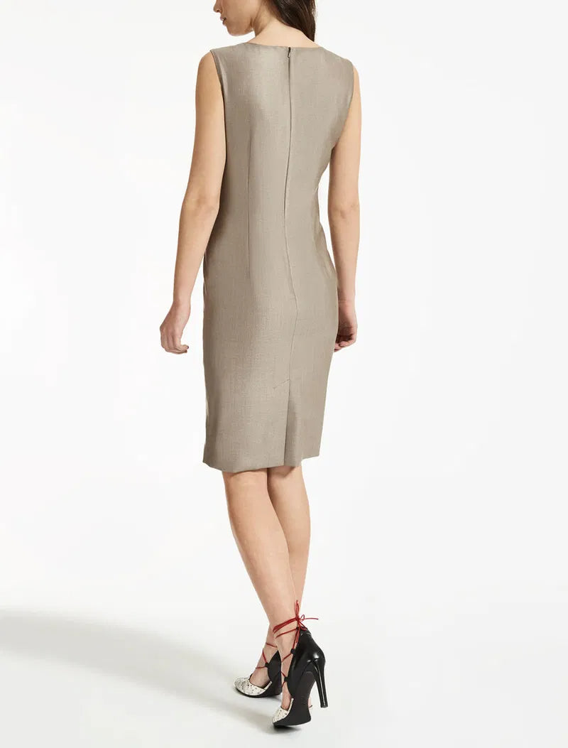 Wool Silk Ruched Mini Dress Flowering Girl