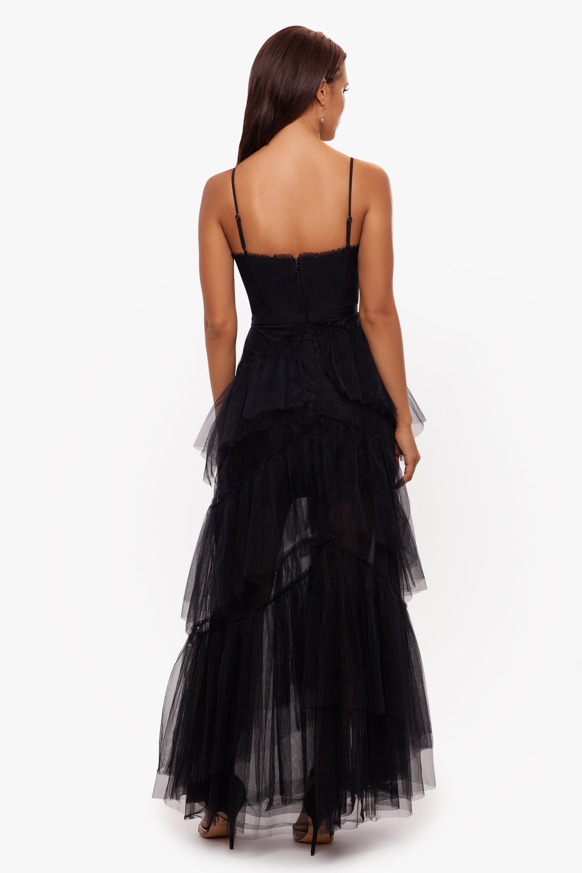 Jasmine Spaghetti Strap Mesh Corset Gown Flowering Girl