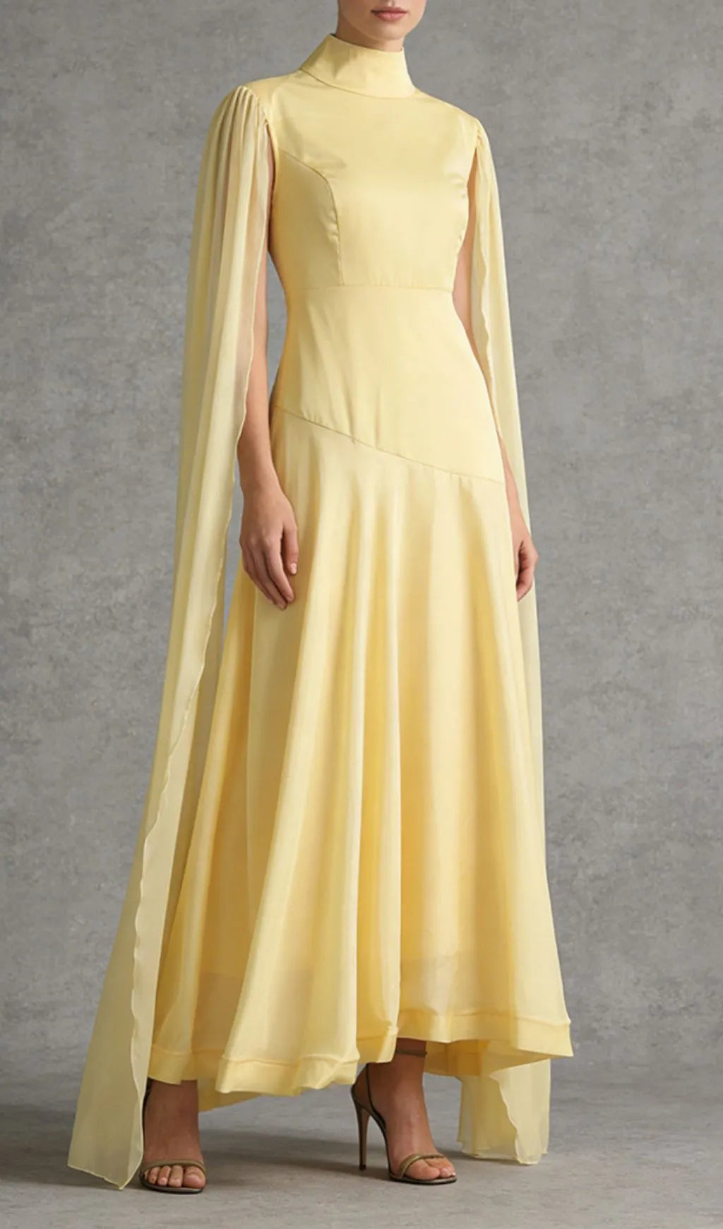 Kalonice Yellow Maxi Dress Flowering Girl