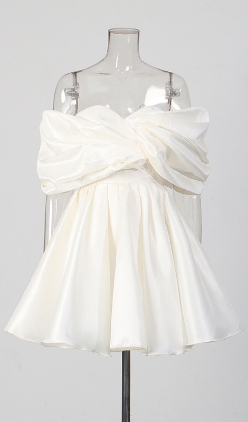 Katsu Off-Shoulder Mini Dress Flowering Girl