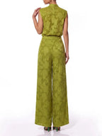 Yvelin Cowl Neck Floral Pants Set Flowering Girl