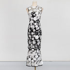Cessair Sleeveless Flower Embroidery Midi Dress Flowering Girl