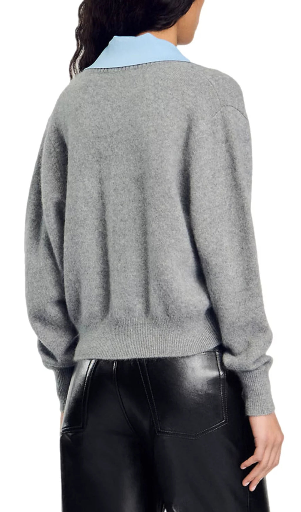 Layered Knit Sweater Flowering Girl