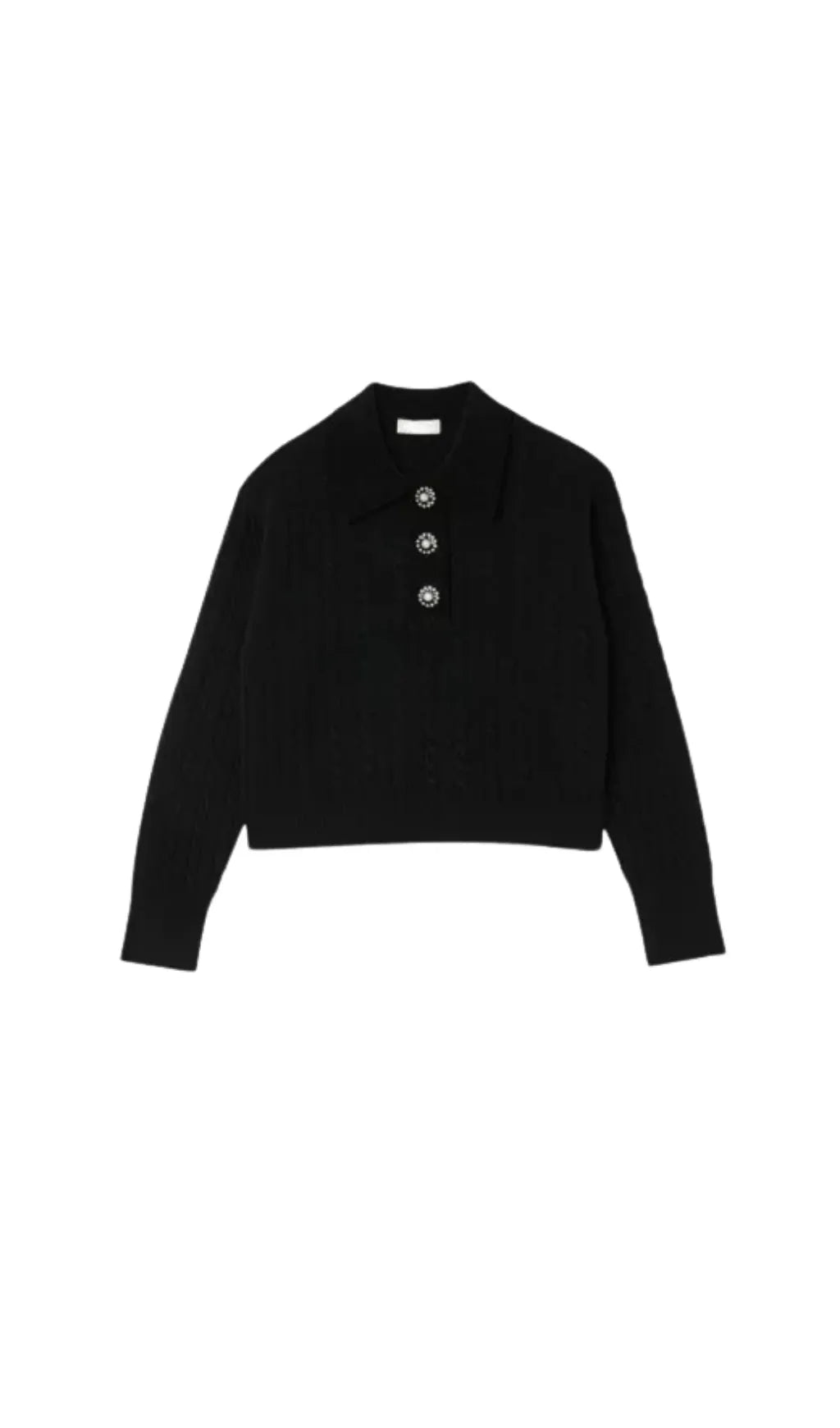 CABLE KNIT POLO NECK JUMPER Flowering Girl