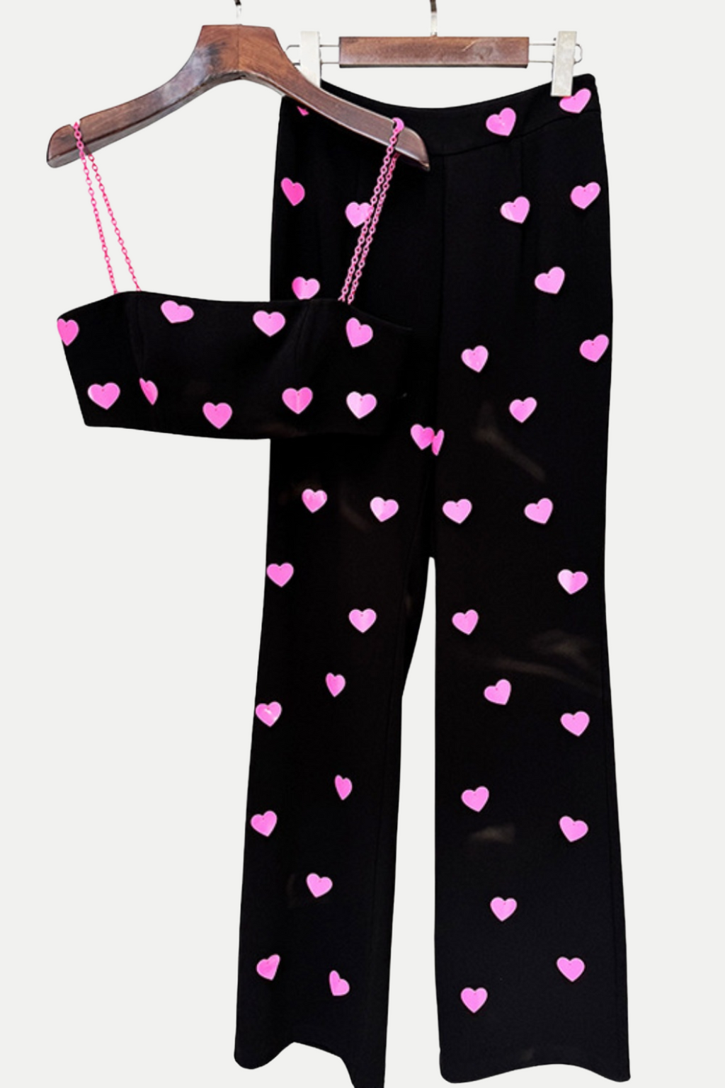 Jawel Heart Sequin Two Piece Set Flowering Girl