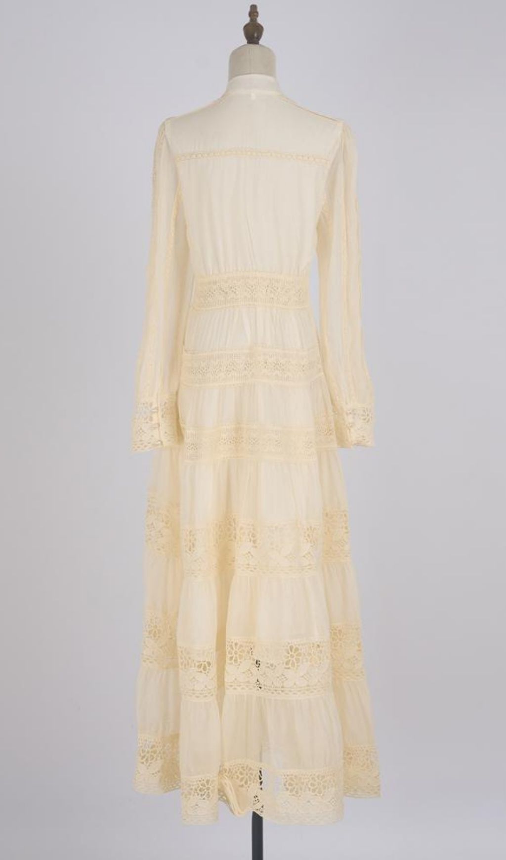 Kamara Apricot Long Sleeve Maxi Dress Flowering Girl
