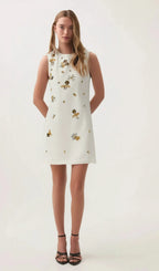Cyrielle crystal-embellished mini dress Flowering Girl